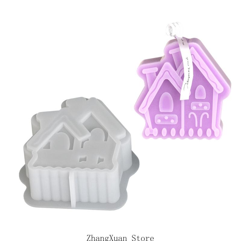House Silicone Molds Silicone Soap Molds for Epoxy Resin Project Fondant Chocolate Molds Cake Molds Baking Tool