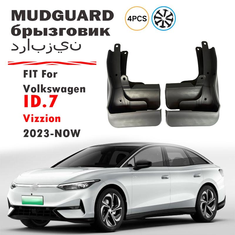 2024 2025 2026 PER Volkswagen VW ID.7 ID7 Paraspruzzi Parafanghi Paraspruzzi Fango Parafanghi Accessori Auto Anteriori Posteriori 4pz