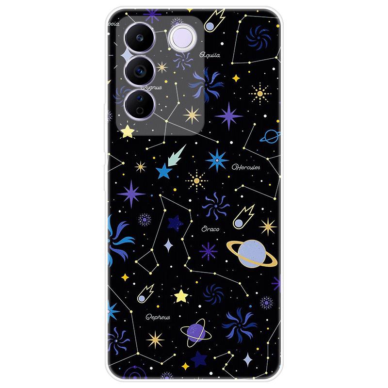 For Vivo V27e V 27e Case Soft Silicone Back Cover Cartoon Phone Case Diversification