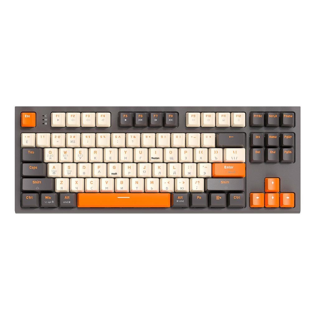 Free Wolf M88 Dual-Mode Wireless Russian Mechanical Gaming Keyboard with PBT Keycaps