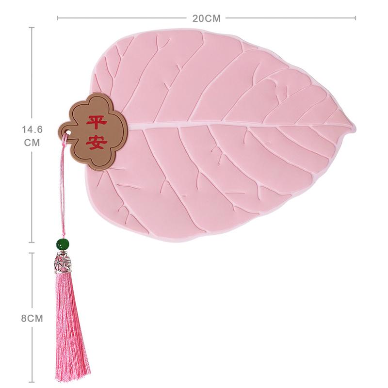 20 см креативная кисточка с розовыми/зелеными листьями — фото 7