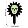 Halloween Yard Stakes Luminous Skeleton Decorative Garden Stakes Wooden Halloween Decorations for Indoor Outside