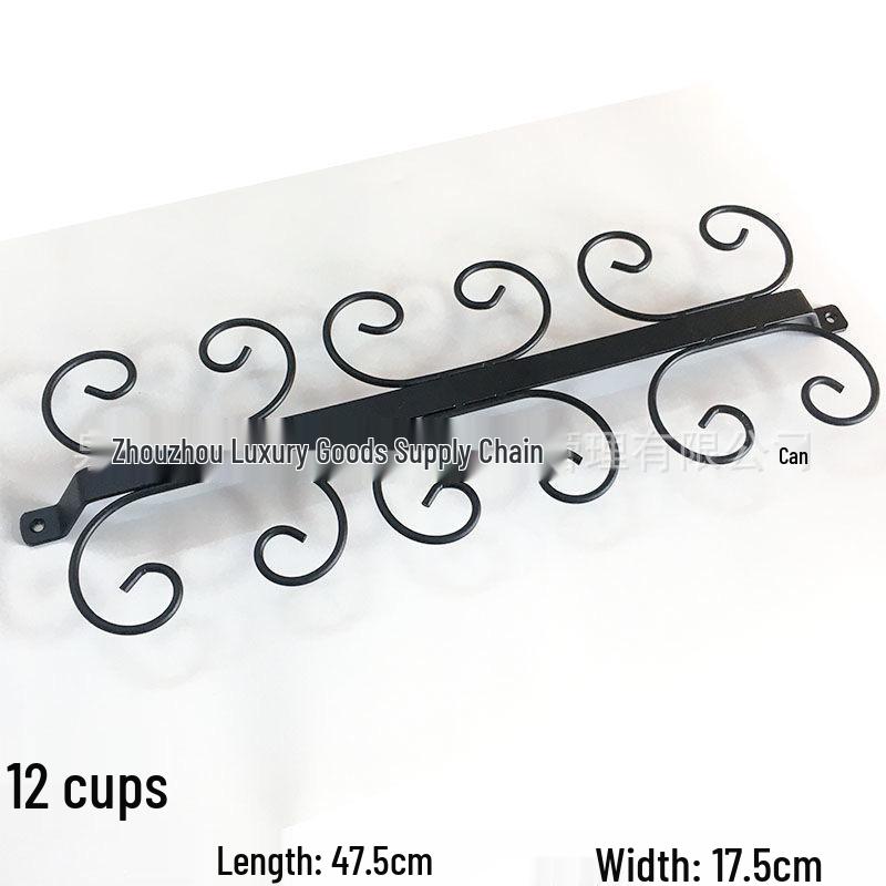 

Креативна кована залізна підставка для келихів - Підвісний тримач для винних келихів для домашніх барів