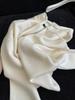 European Style French High-End Women's Embossed Ramie Wool Hooded Knit Cardigan Sweater