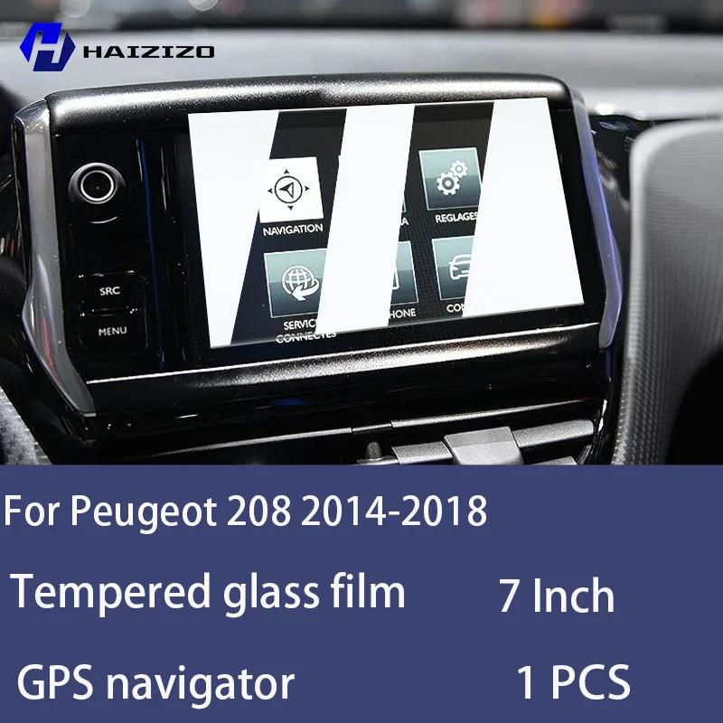 

Для Peugeot 208 2014-2018 Загартоване Скло Захисна Плівка для Екрану Автомобільної Навігації Плівка для Захисту Екрану Монітора Панелі Приладів рестайлінг High definition