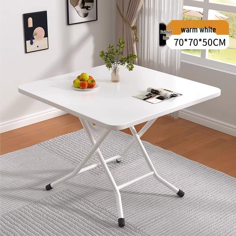 Compact Folding Dining Table for Small Spaces - Indoor/Outdoor Use, Square & Round Options Available