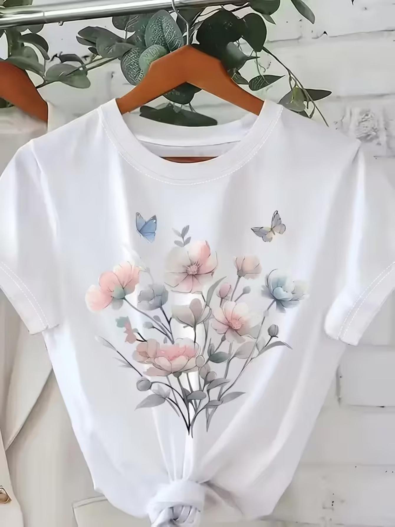 

Elegant Women S Shirt Crew Neck Short-Sleeve Casual Top. Nature-Inspired Design. Comfortable. Easy. Elegant. Stylish For Commuting. Vacation. Daily We M дубильная кора