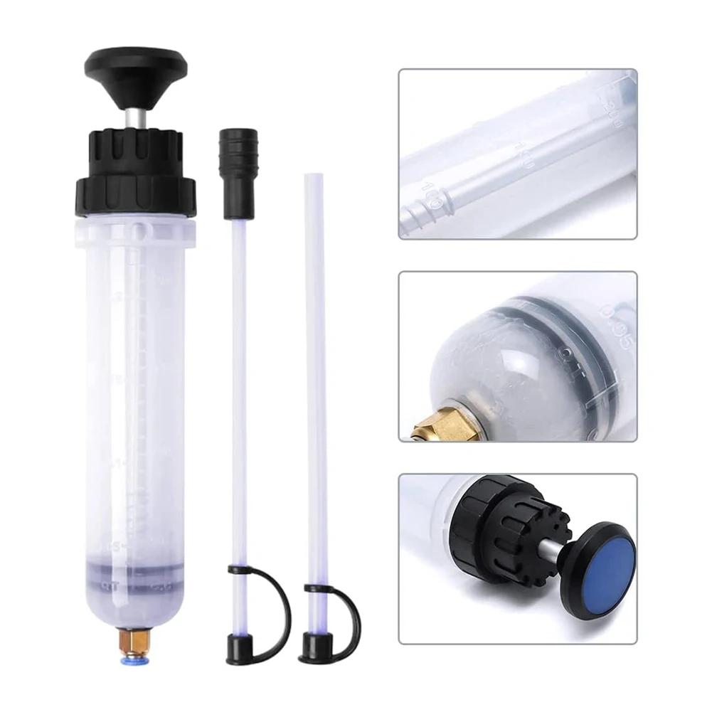 200ml/500ml Car Oil Fluid Extractor Portable Syringe Type Manual Suction Vacuum Fuel Car Transfer Transparent Kit for Automobile