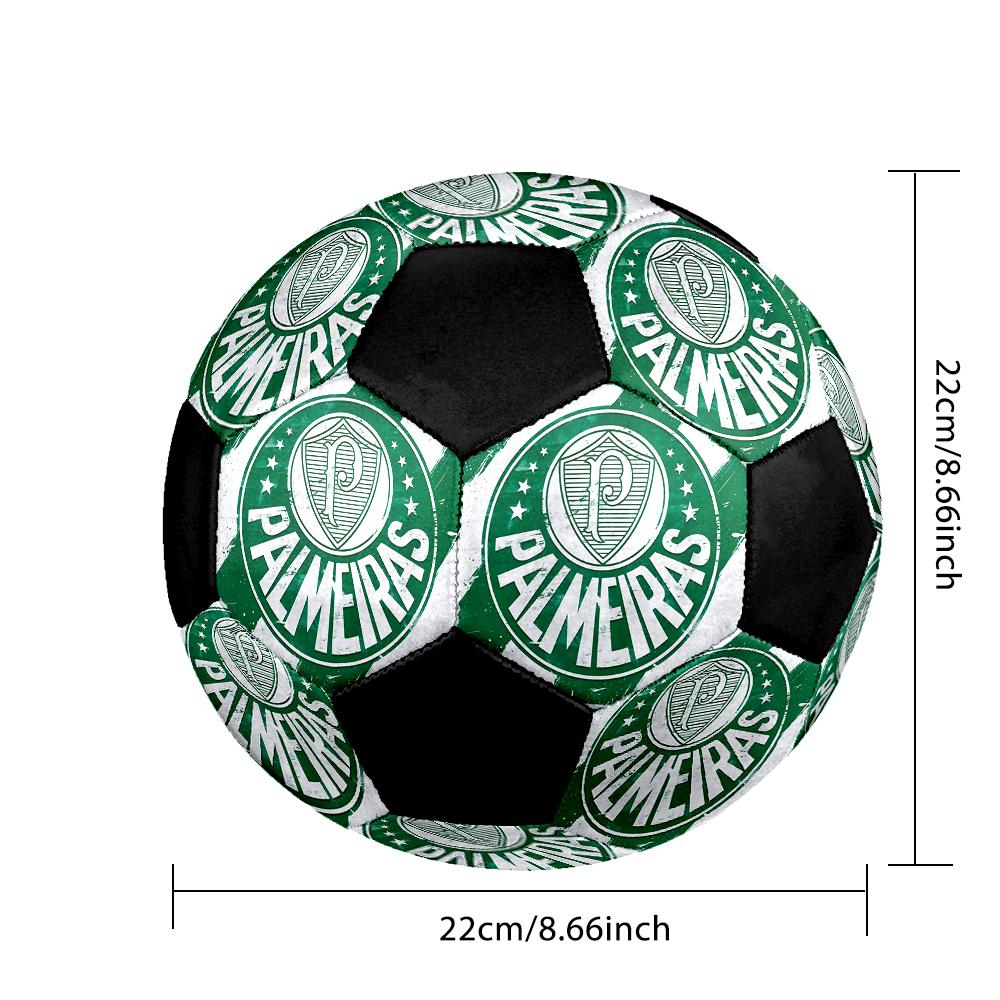 SIZE 5 SE Palmeiras Soccer Ball Colorful All Ages Machine Stitched PVC Competition Ready Durable High-Bounce