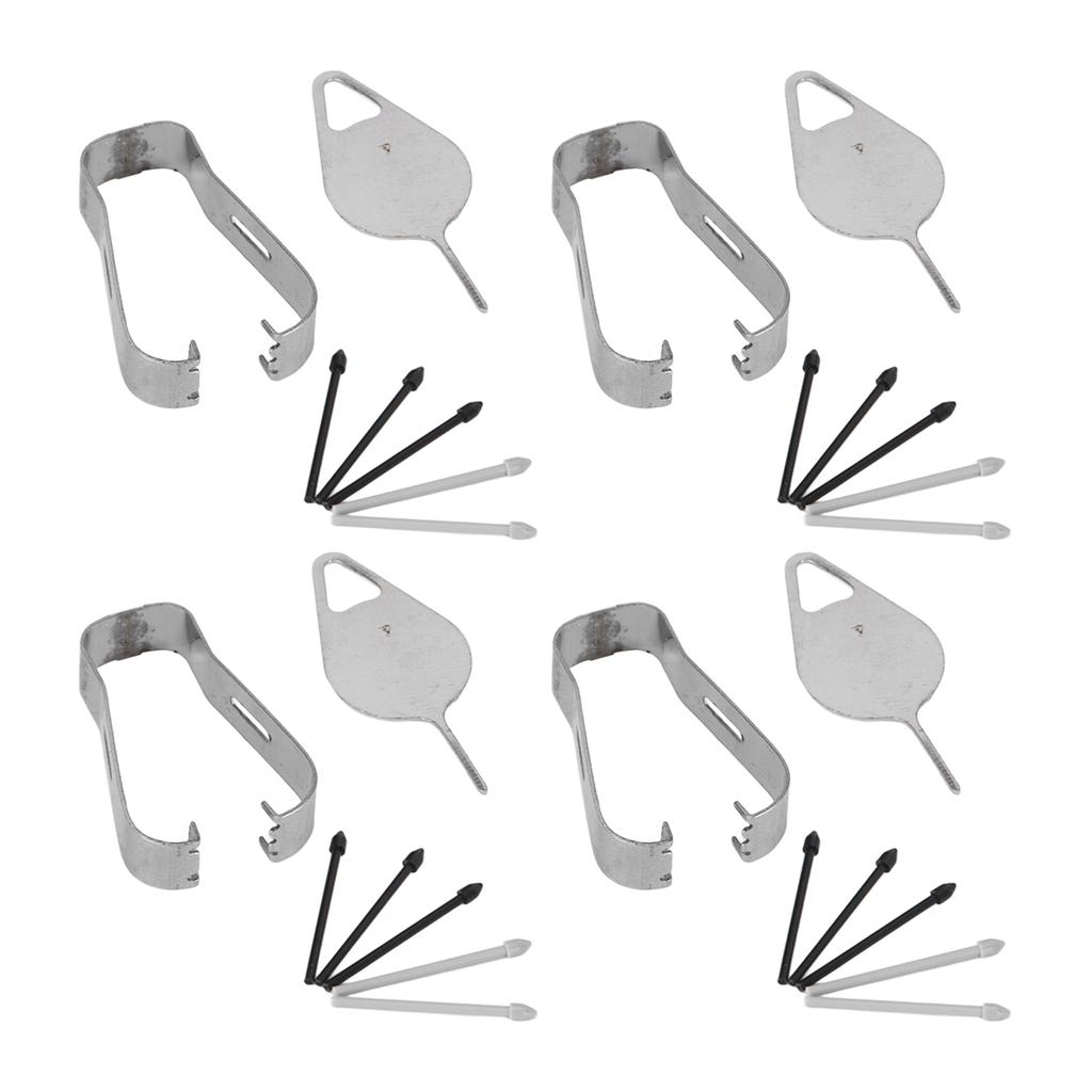 4 Sets Stylus-Stiftspitzen Idealer Ersatz 20 Spitzen 4 Fingerhüte 4 Pinzetten Touch-Stylus-Stiftspitzen für Galaxy Tab S6 T860 T865
