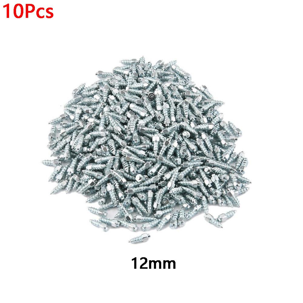 10Pcs Car Tire Studs Anti-Slip Screws Nails Universal Motorcycle Bike Truck Off-road Tyre Anti-ice Spikes Snow Auto Repair Tools