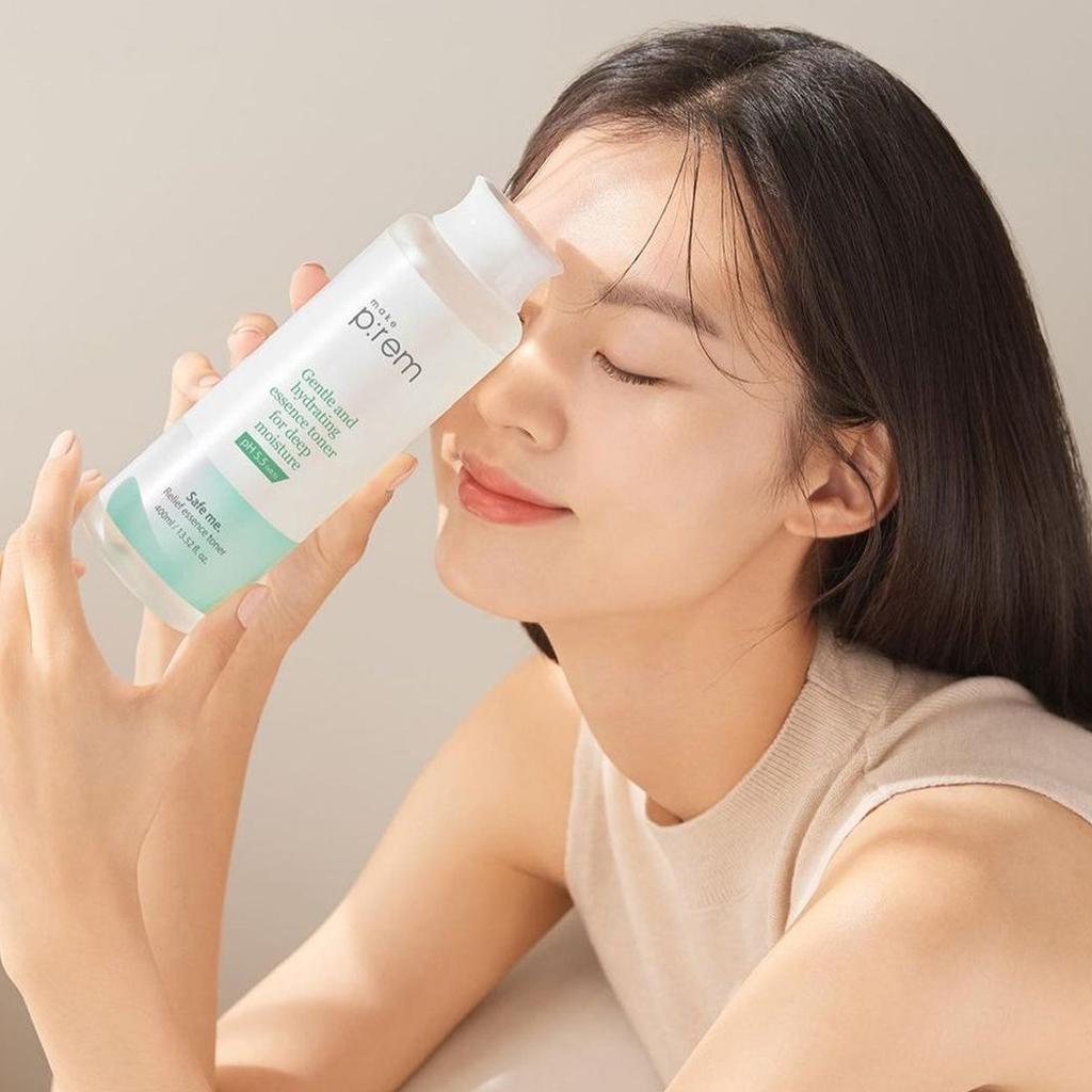 MAKE P:REM Safe Me. Relief Essence Toner 400mL, Vegan, Skin-strengthening, Moisturizing, Korean Cosmetics, Kbeauty