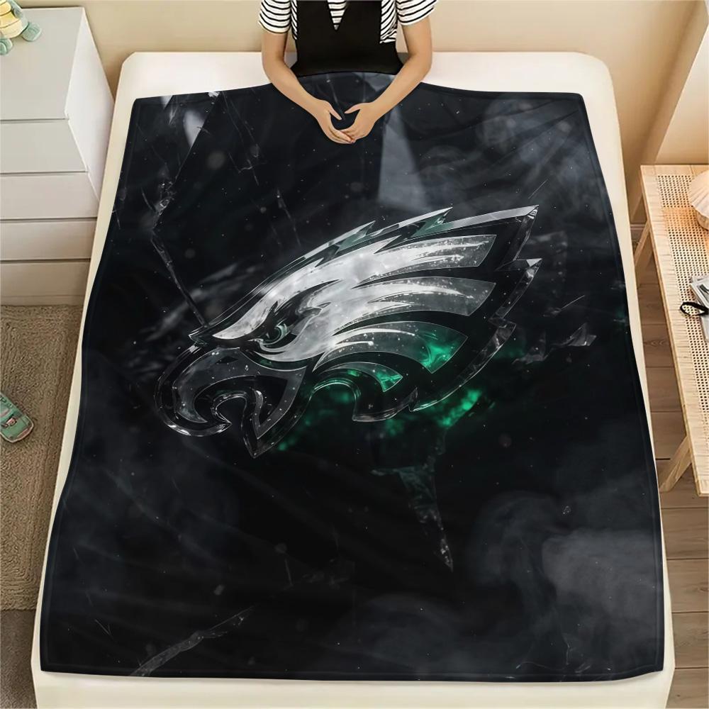 Philadelphia Eagles Flannel Blanket, High quality Comfortable for All Seasons, Home Decor, Warmth and Comfort