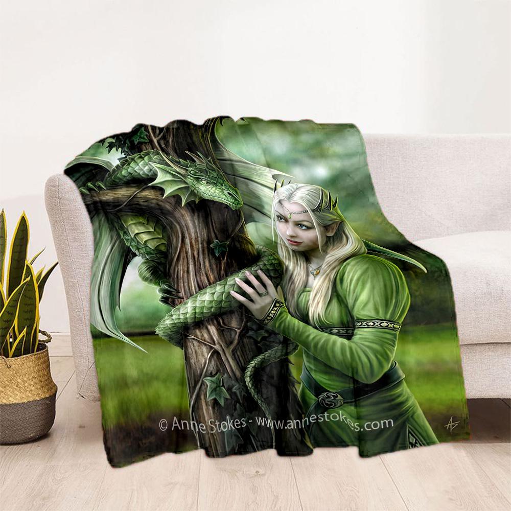 Gothic Style Blanket Soft Warm Cozy Perfect for Seaside Office Chair Four Seasons Universal Playful Design Best Holiday Gift for Friends Family