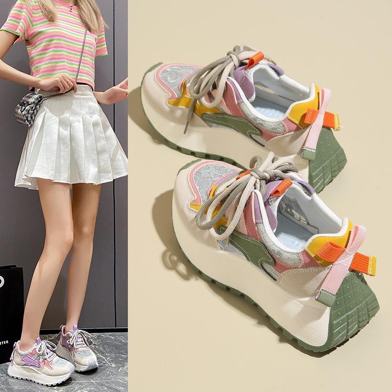 Big Head Women's Shoes 2025 Summer New Student Korean Version Ins Trendy Versatile Platform Single Shoes Sports and Leisure Shoes BN016