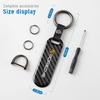 Carbon Fiber Texture Car Key Chain Ring Auto Keychain For Porsche 911 718 Taycan Panamera Cayenne Macan Boxster Cayman Pajun 918