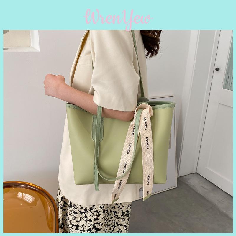 Large Capacity Women's Bag 2022 Spring New Fashion Trend Color Block Tote Bag Casual Shoulder Bag