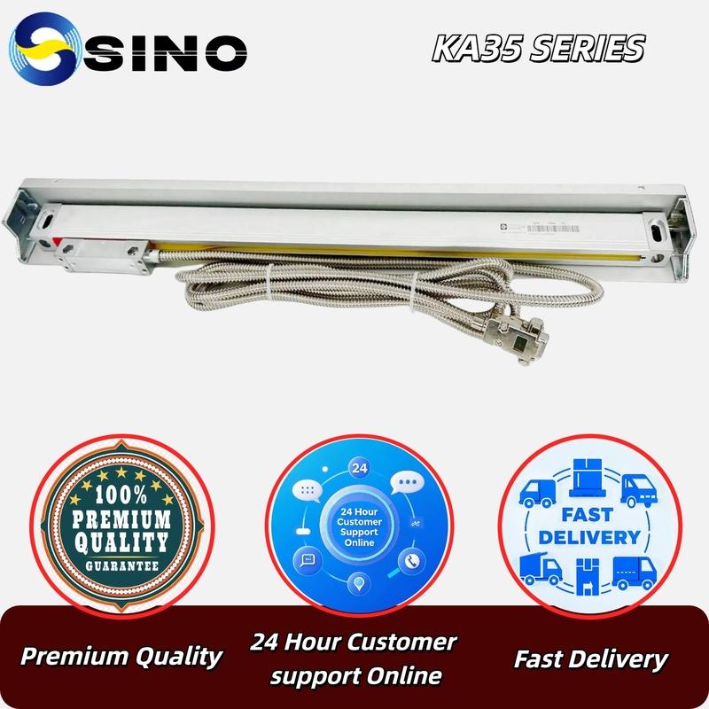 High Precision Milling Lathe Grinder DRO Linear Glass Scale 450mm-800mm TTL 5um 5VDC Grating Ruler Encoder Sensor Displacement