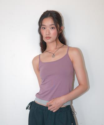 Hombadittingjeu Layered Studded Sleeveless (Purple - Gray)