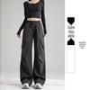 Women's Retro White & Grey Quick-Dry Wide Leg Pants for Spring/Summer 2026 - Outdoor & Mountaineering Style