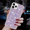 For iPhone 11 Pro Max Back Case Sparkle Epoxy Cell Phone Flexible TPU Cover