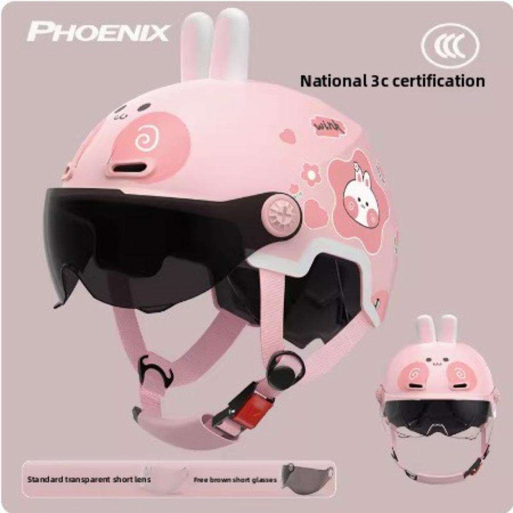 Children's Electric Car Helmet Motorcycle Helmet Cartoon Half Helmet Summer Helmet Four Seasons Helmet