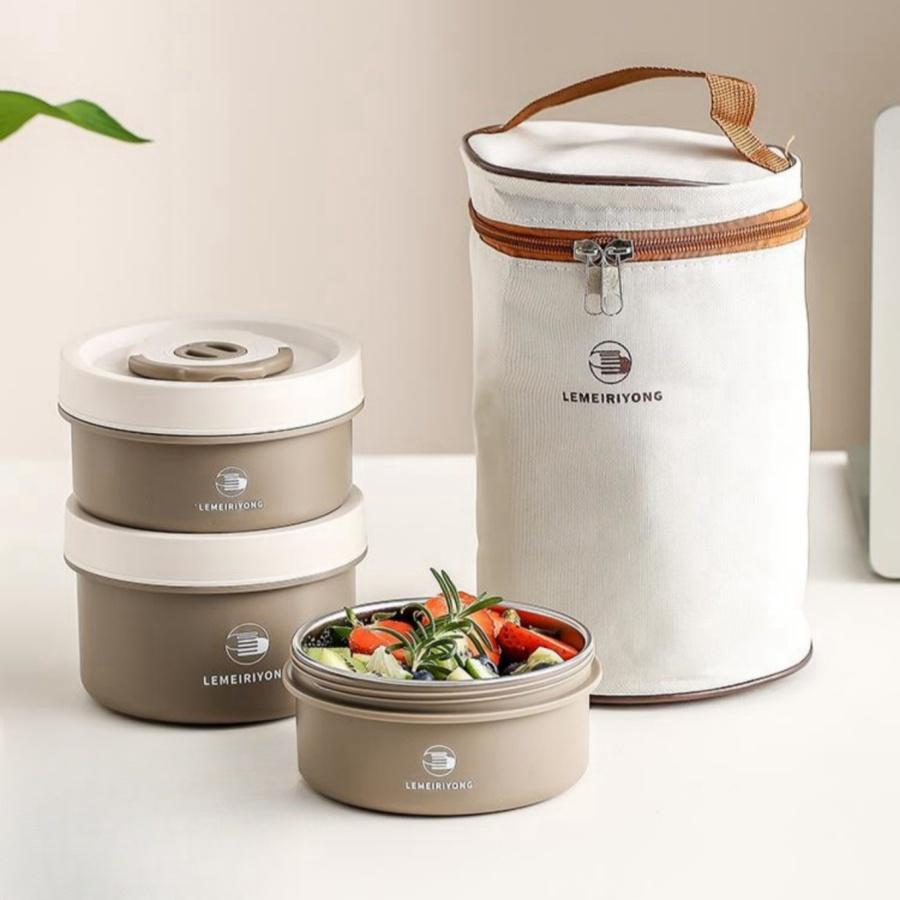 304 Stainless Steel Lunch Box, Lunch Box, Insulated Lunch Box, Multi-layer Lunch Box Can Be Heated In a Microwave Oven