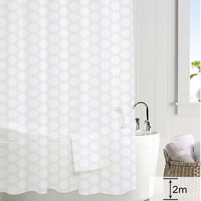PEVA Waterproof Shower Curtain for Bathroom, 180x200CM Partition, Bathtub & Toilet Divider