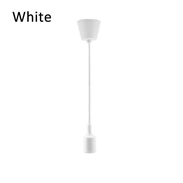 

Подвесные светильники Современные простые подвесные светильники с одной головкой из силикагеля AC90-260V E27 держатель шнур 100 см 13 цветов No Bulbs белый