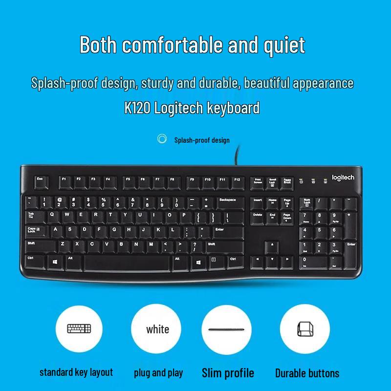 Logitech K120 Wired Keyboard & G102 Gaming Mouse Combo