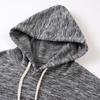 Herren Korallfleece gefüttertes Langarm-Sweatshirt Warmer lässiger Streetwear-Mantel mit Tasche
