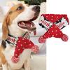 Christmas Knitted Elk Dog Scarf with Striped Hair Ball Pet Accessories for Cats And Dogs Festive Pet Scarves for Holiday Outfits