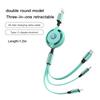 Valve Stems Caps 3 In 1 Retractable Data Cable USB Car Charger Head Auto Accessories For Volkswagen VW RLine R Golf Amarok T5 Ti QF3