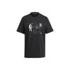 UltraBoost Graphic Tee Illusion One Sport Casual Round Neck Short Sleeve Men Tops Black GU1752