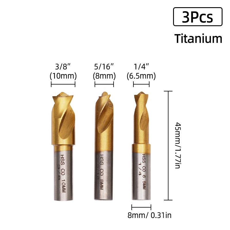 HSS Double Sided Rotary Spot Welding Broca Metal 8 Sided Cutter 9.5mm Bitum Remover Drill Bit Hole Opener Cutter Spot Weld Tools