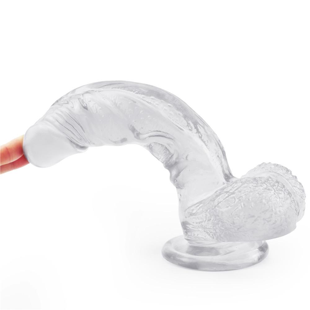 Transparent Realistic Dildo with Powerful Sucker Female Dilos Sex Toy Male Anal Dildo Butt Plug Female Sex Toys for Woman Shop