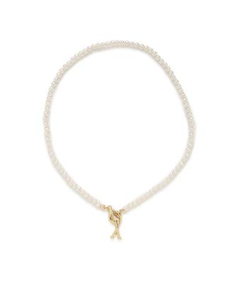 FRAY I.D. Initial Pearl Necklace FWGA251329AF