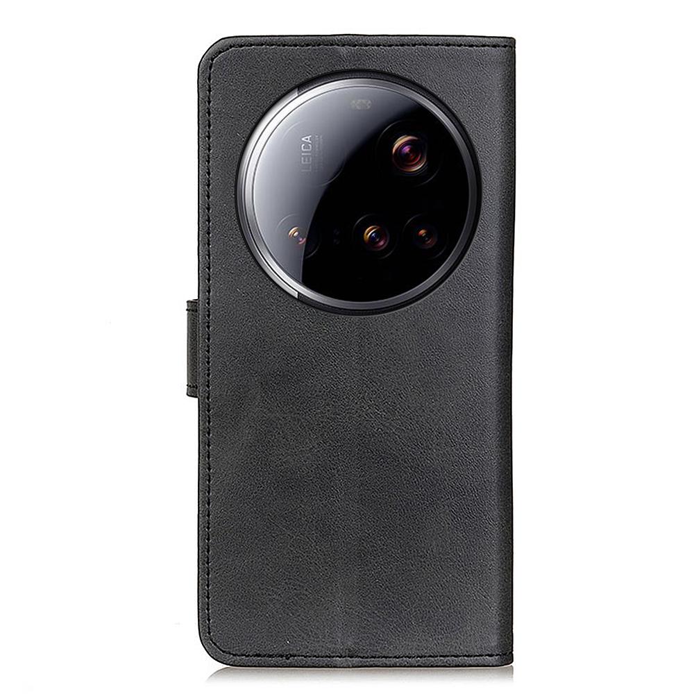 For Xiaomi 15 Ultra Case Cowhide Texture Leather Wallet Stand Phone Cover