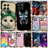 Für Honor X6b 4G Hülle Mode Cartoon Süßes Mädchen Katze Geometrisch Weiches Silikon TPU Handyhülle Für Honor X6b 4G Stoßfeste Hülle