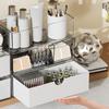 Transparent Mirror Cabinet Organizer: Narrow Cosmetic Drawer & Office Pen Holder