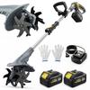 Cordless Tiller, 18V, 355 W, 2 x 4.0 Ah Batteries, 20 cm, Grey