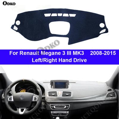 Pokrowiec na deskę rozdzielczą do Renault Megane 3 III MK3 2008-2015 Dywanik ochronny na konsolę środkową Mata na deskę rozdzielczą Osłona przeciwsłoneczna Akcesoria