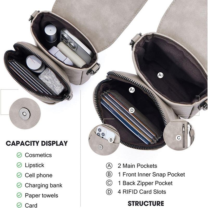 Hot Selling Fashion Versatile Messenger Bag Ladies Commuter PU Fashion Versatile Handbag Multifunctional Shoulder Bag