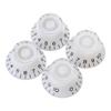 4Pcs Top Hat Knobs Electric Guitar Bass Speed Volume Tone Control Knobs Fits 6mm/0.24in Rotary Shaft Musical Instruments