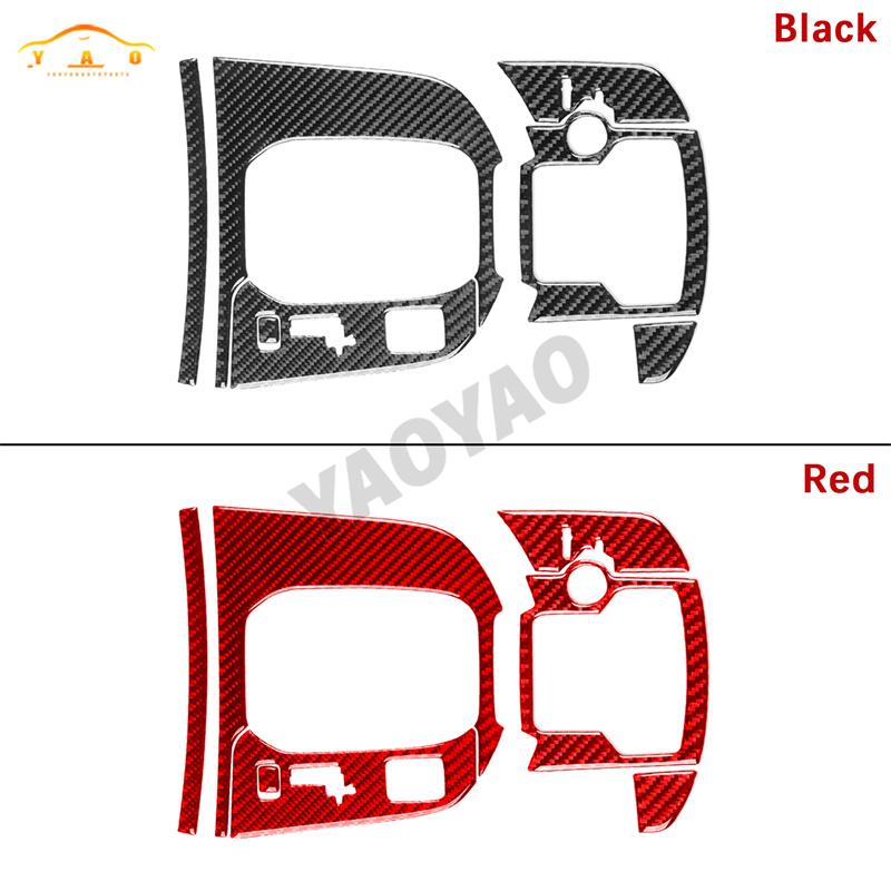 Carbon Fiber For Mazda CX-9 2016-2023 Car Central Control Knob Button Decorative Frame Cover Trim Sticker