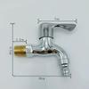 1/2" Male Washer Faucets Wall Mounted Multifunctional Plastic Water Hose Quick Connector Basin Faucet Bibcock