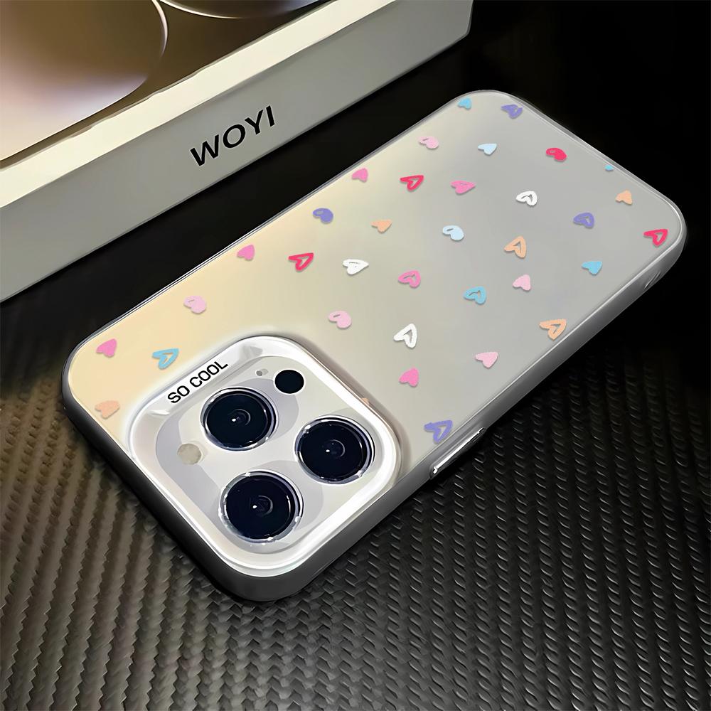 Colorful Love Case For Iphone 16  16E 15 14 13 12 11 Pro Max Cover Funda Coque Bumber Shell 15 14 Case For Iphone 16 Pro Max