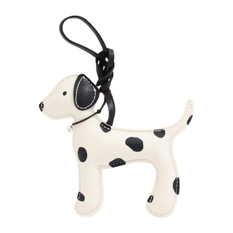 

Lovely Dotted Canine Shaped Keychain Sturdy PU Construction Key Rings Pendant Suitable For Presents And Style 1