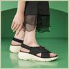 GKTINOO 2025 Summer Shoes Women Flat Sandals Peep toe Brand Ladies Shoes Bohemia Style Sandals Black Green Plus Size 41