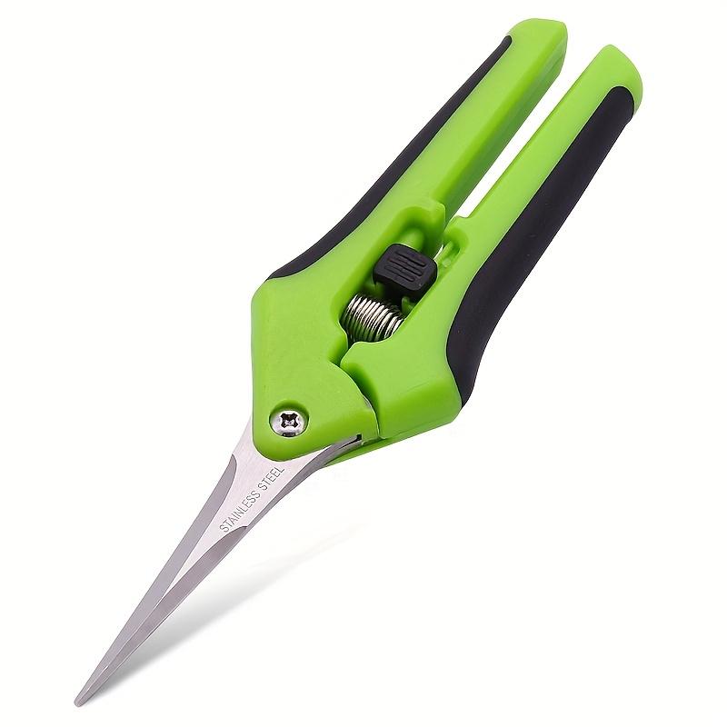 1PC Two-handed Pruning Shears, Stainless Steel Blades, Ergonomic Metal Hand Garden Shears